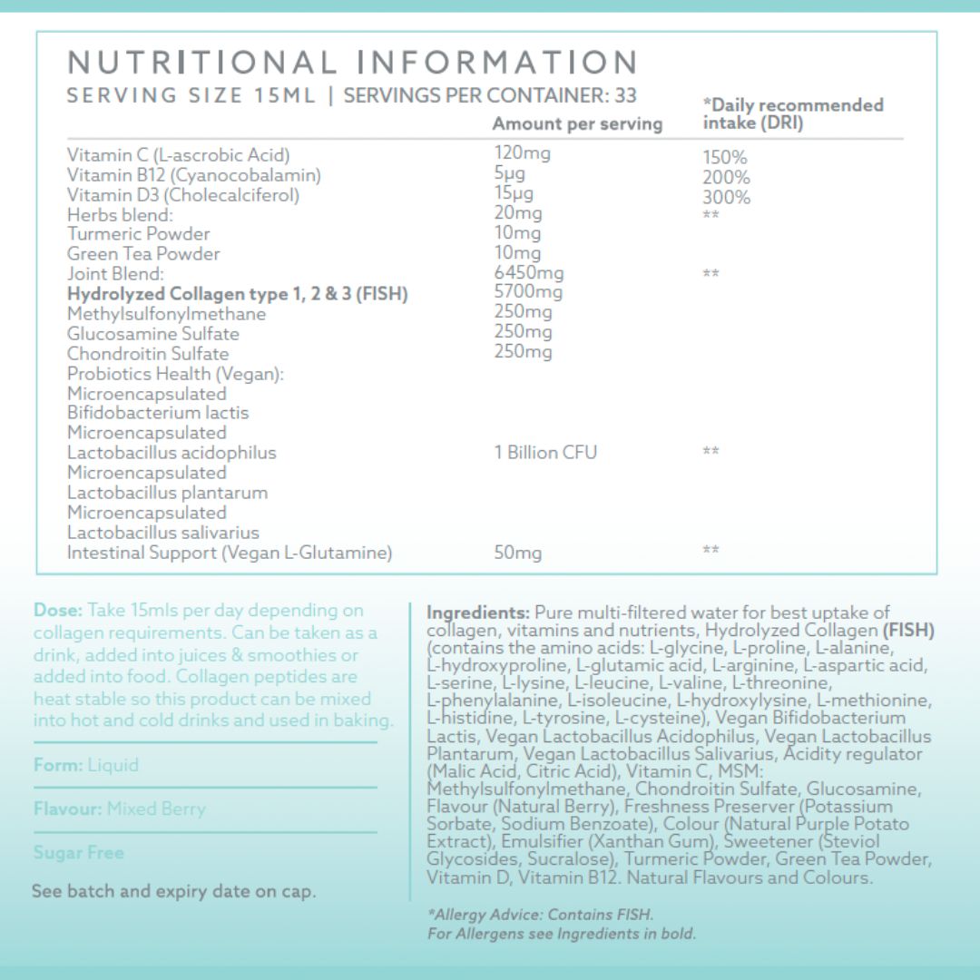 triple collagen label